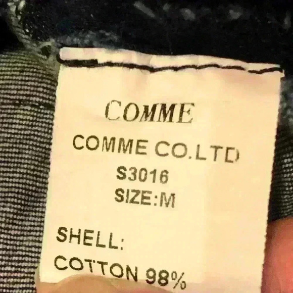 NWT Comme USA Denim Rhinestone Destroyed Skirt - Picture 7 of 10